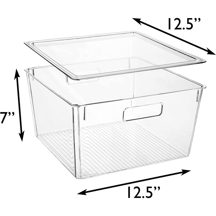 Prep & Savour Plastic Storage Bins With Lids XL Perfect Kitchen